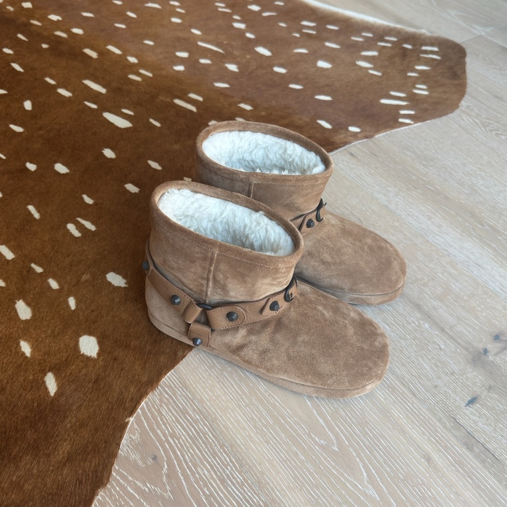 Balenciaga Alaska Shearling Booties